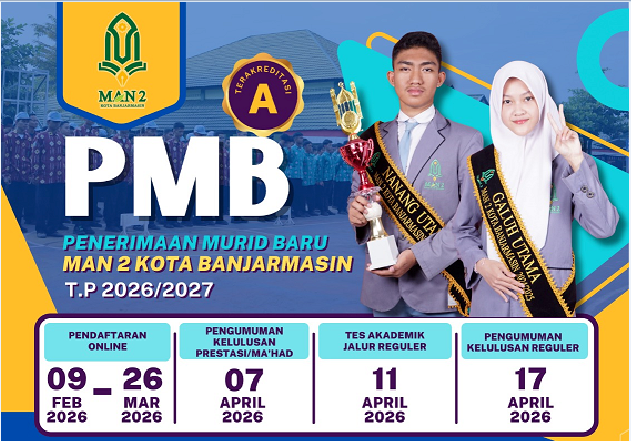 Brosur PMB MAN 2 Banjarmasin